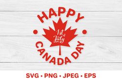 Canada Day SVG. Canadian holiday. Maple leaf
