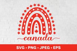 Canada Day SVG. Canadian rainbow