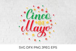 Cinco De Mayo  hand lettered SVG Round design