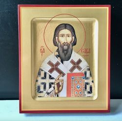 St Sava of Serbia | High quality Serigraph icon on wood | Size: 4" x 3,5"