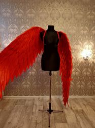 keigo takami red wings, cosplay wings, costume wings, angel wings red, show wings