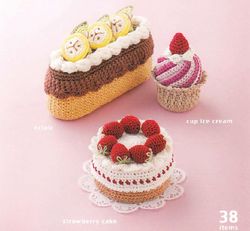 PDF copy of Japanese crochet magazine | Crochet patterns | Knitted food | Knitted fruits | Knitted toys |Knitted flowers