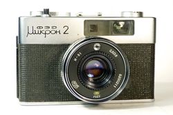 FED Mikron 2 Micron-2 rangefinder USSR film camera Industar-81 lens 2.8/38
