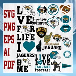jacksonville jaguars nfl svg,  jacksonville jaguar svg, bundle nfl svg, national football league svg, sport svg, nfl fan