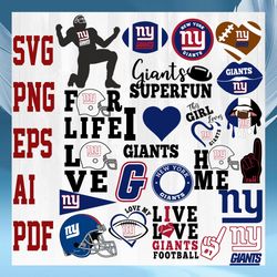 New York Giants NFL Svg, New York Giants Svg, Bundle NFL Svg, National Football League Svg, Sport Svg, NFL FAN Gift