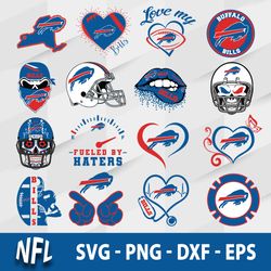 Buffalo Bills SVG Bundle,  Buffalo Bills SVG, NFL SVG, Sport SVG.