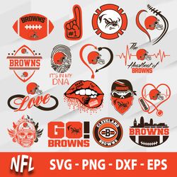 Cleveland Browns SVG Bundle, Cleveland Browns SVG, NFL SVG, PNG DXF EPS File
