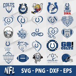 Indianapolis Colts NFL Bundle SVG, Indianapolis Colts SVG, NFL SVG, Sport SVG