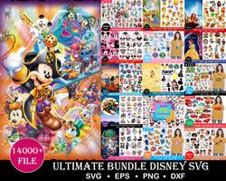 The Ultimate Disney designs, Fun Disney bundle, Disney svg bundle, Big bundle SVG and for cricut files, Disney princess