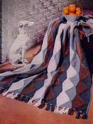 Vintage Afghan Knitting Pattern, Elegante Afghan Pattern, Blanket Knitting Pattern PDF, Knit Aran Afghan Pattern