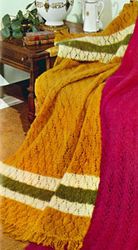 Vintage Afghan Knitting Pattern, Lacy Mohair Afghan Pattern, Blanket Knitting Pattern PDF, Knit Aran Afghan Pattern