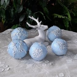 light blue decorative balls for bowl decorative object bowl fillers balls table decor vase filler balls original gift