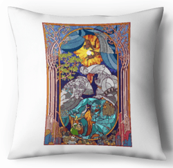 Digital - Cross Stitch Pattern Pillow - Lord of the Rings - LOTR - Stained Glass