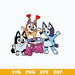Bluey Friend Piano SVG, Bluey SVG, Cartoon SVG, PNG, DXF, EPS File.