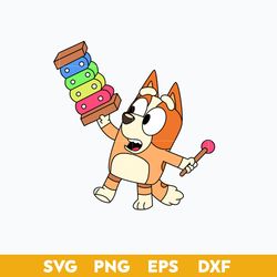 Bingo Heeler Dog SVG, Bluey SVG, Cartoon SVG PNG DXF EPS Digital File.