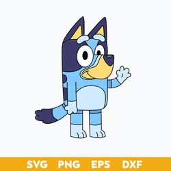 Bluey Heeler Puppy Dog SVG, Bluey SVG, Cartoon SVG File.