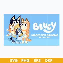 Bluey Magic Xylophone SVG, Bluey SVG, Cartoon SVG PNG DXF EPS File.