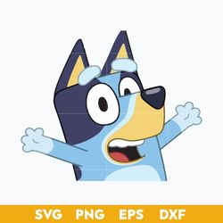 Dog Bluey SVG, Bluey SVG, Cartoon SVG PNG DXF EPS Digital File.