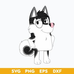 Latch Fox Bluey Outline SVG, Bluey SVG, Cartoon SVG PNG DXF EPS File.