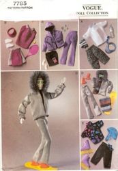 PDF Copy Vintage Patterns Vogue 7785 Clothes for Ken Doll