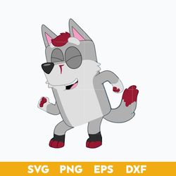 Bluey Heeler Disguise SVG, Bluey SVG, Cartoon SVG PNG DXF EPS Digital File.