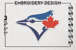 Toronto Blue Jays Embroidery Design, Blue Jays Baseball Team Embroidery files, Blue Jays, MLB Teams, Digital Download