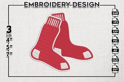 Boston Red Sox Embroidery Design, Boston Red Sox Baseball Team Embroidery files, Red Sox MLB Teams, Digital Download