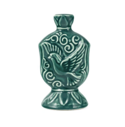 Ceramic Stoneware Candlestick Candle holder | Holy Dove | (3.3''/ 8,5 cm) |  | Made in Russia