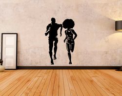 Run, Cross, Workout, Gym, Fitness, Crossfit, Coach, Sport, Wall Sticker Vinyl Decal Mural Art Decor
