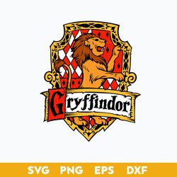Gryffindor Crest Emblem SVG, School Of Magic House Crest SVG, Harry Potter SVG, PNG DXF EPS File