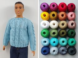 Ken doll clothes sweater 24 colors