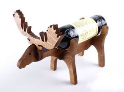 Digital Template Cnc Router Files Cnc Deer Wine Stand Files for Wood Laser Cut Pattern