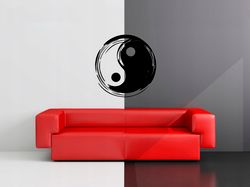Yin And Yang Sticker Chinese Philosophy Wall Sticker Vinyl Decal Mural Art Decor