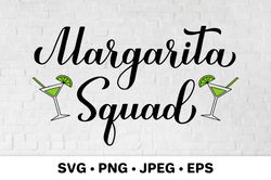 Margarita squad SVG. Funny alcohol quote