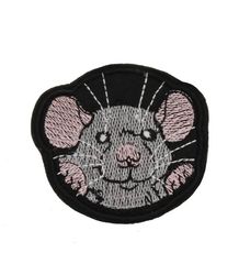 Patch/Thermo application for any clothing or accessory Mouse, 5.7*6cm (Patch/Chevron/Thermal Adhesive)