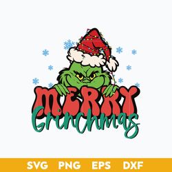 Merry Grinchmas Grinch Santa Hat SVG, Grinch SVG, Christmas SVG PNG DXF EPS Digital File