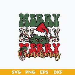 Merry Merry Merry Grinchmas SVG, Grinch Christmas SVG, Christmas SVG