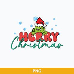 Merry Grinchmas PNG, Santa Hat Grinchmas PNG, Christmas SVG