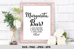 margarita bar svg. wedding bar sign. party decorations