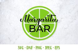 Margarita Bar Sign SVG. Mexican party decorations