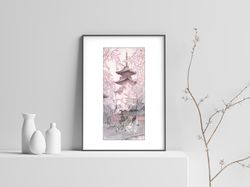 Printable art Hanami / print it at home / Directly from the Artist