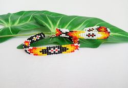 Women beaded bracelet Native American style bangle Men bracelet Seed bead bracelet