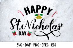 Happy St. Nicholas Day. Saint Nicholas Day  SVG