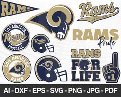 Los Angeles Rams SVG, Los Angeles Rams files, rams logo, football, silhouette cameo, cricut, cut files, digital clipart