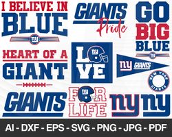 New York Giants SVG, New York Giants files, giants logo, football, silhouette cameo, cricut, cut files, digital clipart,