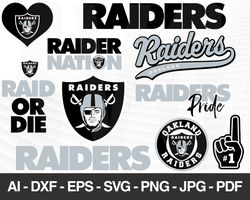 Oakland Raiders SVG, Oakland Raiders files, raiders logo, football, silhouette cameo, cricut, cut files, digital clipart