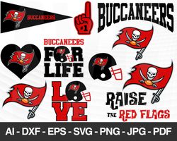 Tampa Bay Buccaneers SVG, Tampa Bay Buccaneers files, buccaneers logo, football, silhouette cameo, cricut, digital