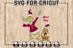 Grinch Miami Heat Basketball Team Svg, Grinch Miami Heat NBA Logo Svg, NBA Teams,Grinches svg, Digital Download