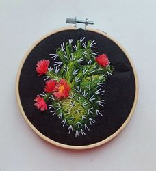 Embroidered picture "Prickly heart"