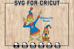 Grinch Oklahoma City Thunder Basketball Team Svg, Grinch Oklahoma City Thunder NBA Logo Svg, NBA Teams, Digital Download